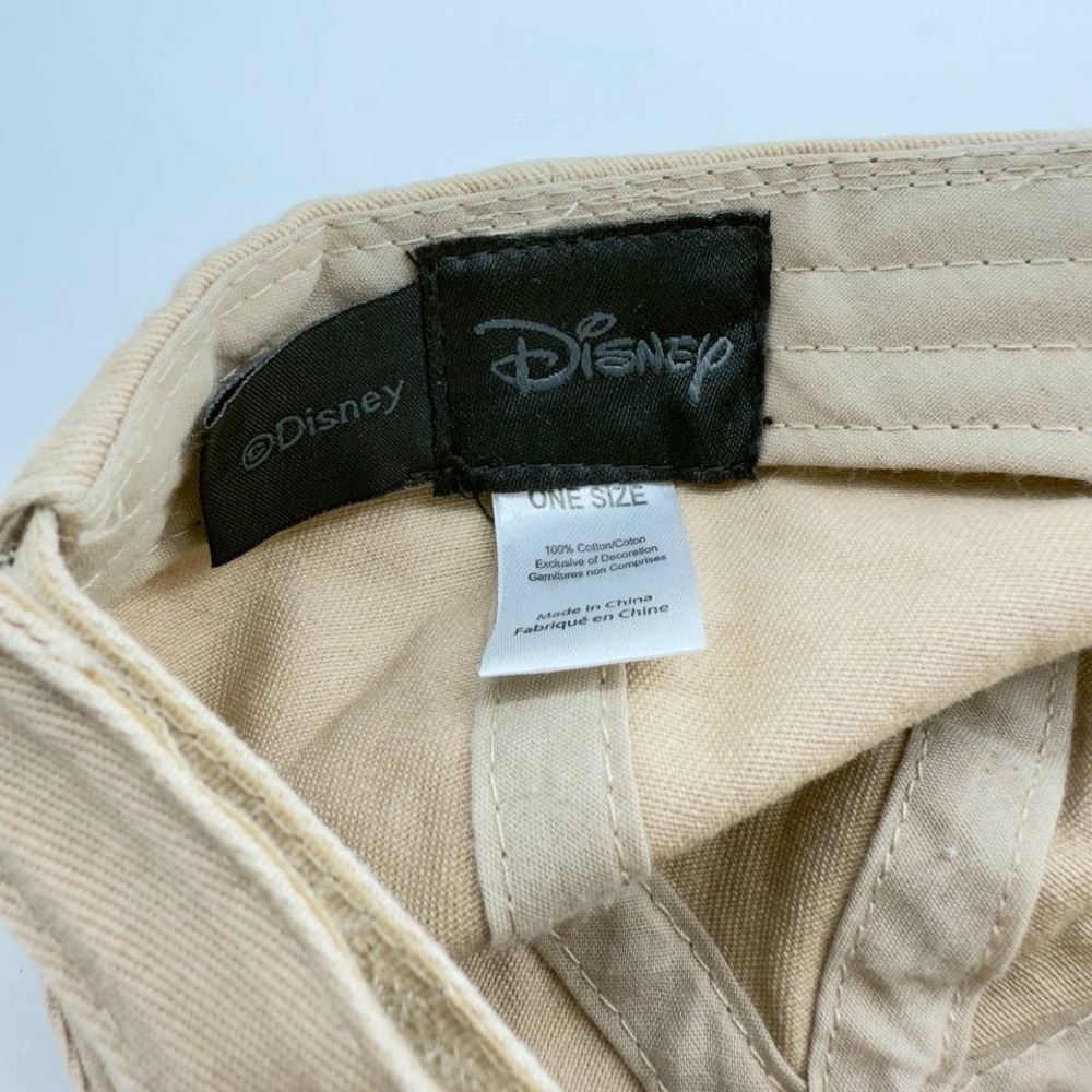 Adult Disney Mickey Mouse Beige Adjustable Baseball Cap Mint - Picture 3 of 3